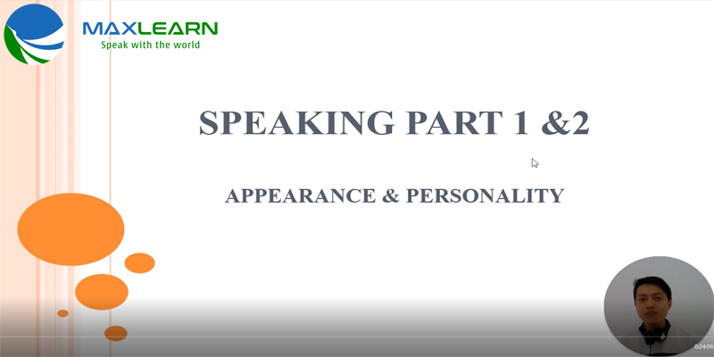 Trung tâm ngoại ngữ Maxlearn - Bài mẫu IELTS Speaking Part 1 - Mirror
